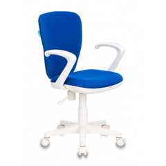 Кресло детское Бюрократ KD-W10AXSN синий 26-21 крестовина пластик пластик белый № 1162185