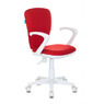 Кресло детское Бюрократ KD-W10AXSN красный 26-22 крестовина пластик пластик белый № 1162187