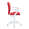Кресло детское Бюрократ KD-W10AXSN красный 26-22 крестовина пластик пластик белый № 1162187