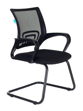 Кресло Бюрократ CH-695N-AV черный TW-01 сиденье черный TW-11 сетка/ткань полозья металл черный № 1183392